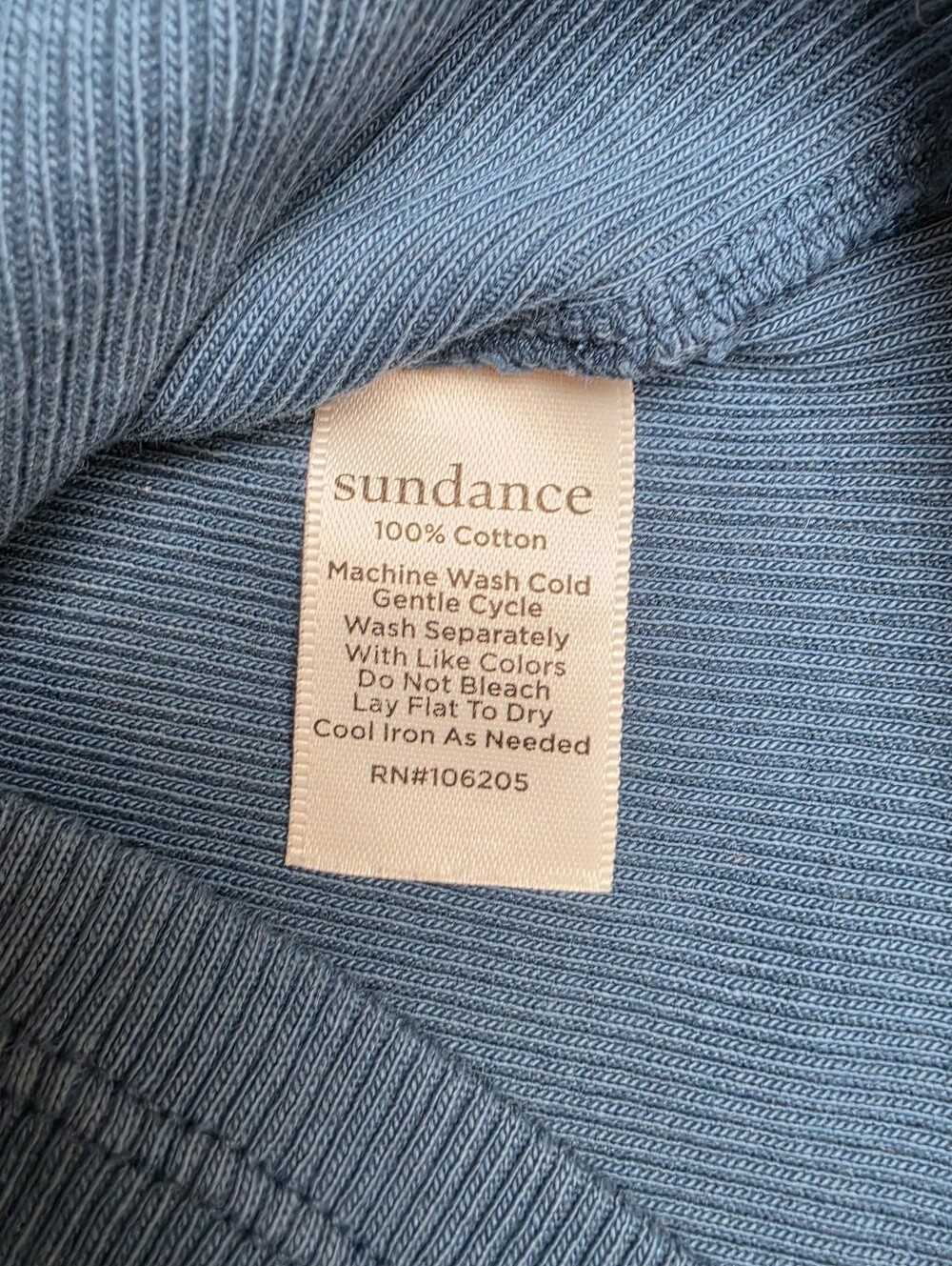 SUNDANCE Ribbed Tank In Deep Slate Blue - Picture 6 of 6